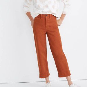 Madewell Slim Emmett Wide-Leg Crop Pants